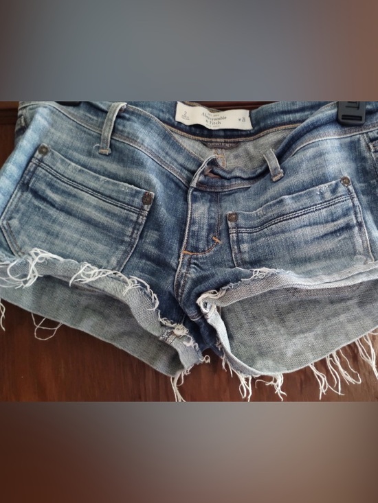 Abercrombie & Fitch Pants - Abercrombie & Fitch Distressed Blue Denim Cutoff Shorts